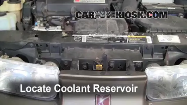 2000 Saturn SL 1.9L 4 Cyl. Refrigerante (anticongelante) Cambiar refrigerante